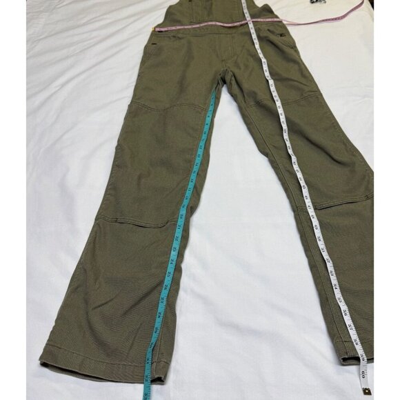 Patagonia W’s All Seasons Hemp Canvas Bib Overalls Small Green EUC - Picture 9 of 14